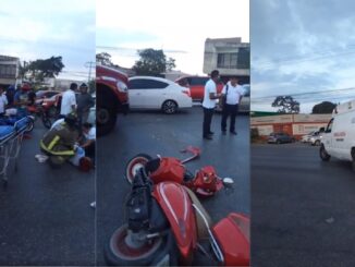 Conductor de una combi en Cancún se pasa el alto y deja a dos mujeres lesionadas
